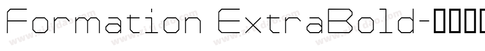 Formation ExtraBold字体转换